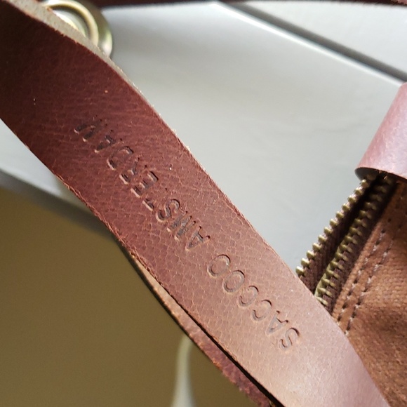 Saccoo Amsterdam Utility Tote Waxed Canvas Shoulder Bag - Picture 3 of 6